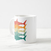 Vintager Weißer Hai Kaffeetasse (Vorderseite Links)