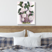 Vintager weißer Orchid Dendrobrium Purpurem Leinwanddruck (Insitu (Schlafzimmer))