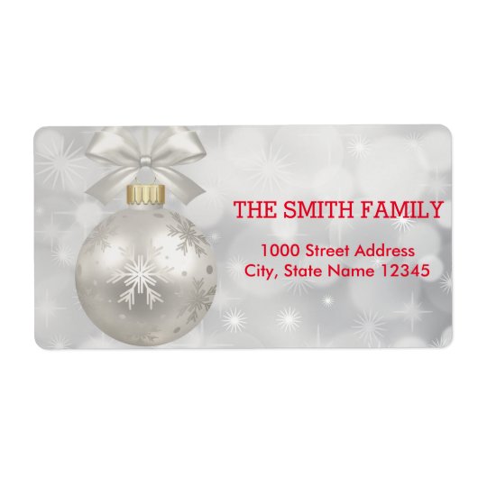 Vintager weißer Schnee Glitzer Weihnachtsbaum (Vorne)