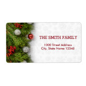 Vintager weißer Schnee Glitzer Weihnachtsfest (Vorne)