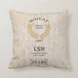 Vintager Weizen-Sack Kissen