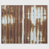 Vintager Wellblech-Roof-Zinn Geschenkpapier (Flach)