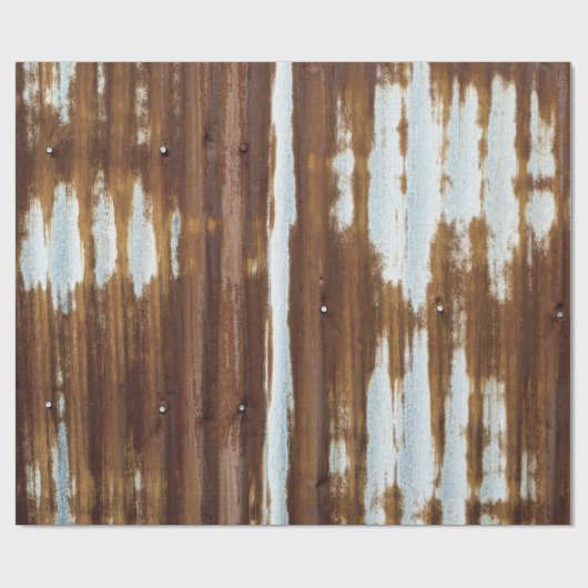 Vintager Wellblech-Roof-Zinn Geschenkpapier (Flach)