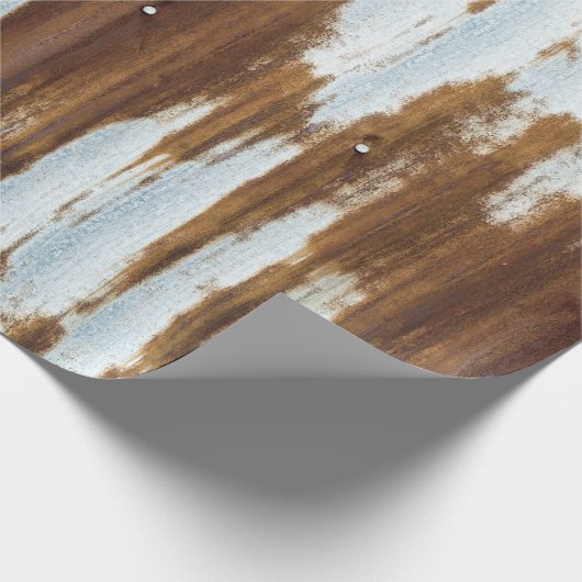 Vintager Wellblech-Roof-Zinn Geschenkpapier (Ecke)