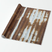 Vintager Wellblech-Roof-Zinn Geschenkpapier (Ungerollt)