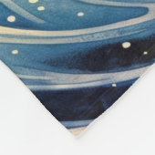 Vintager Wellengang Fleecedecke (Ecke)