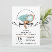 Vintager Wellness-Center Einladung (Stehend Vorderseite)