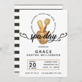 Vintager Wellness-Center Einladung (Vorne/Hinten)