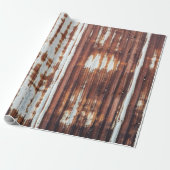 Vintager Wellpappetinus Geschenkpapier (Ungerollt)