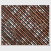 Vintager Wellzinn Geschenkpapier (Flach)