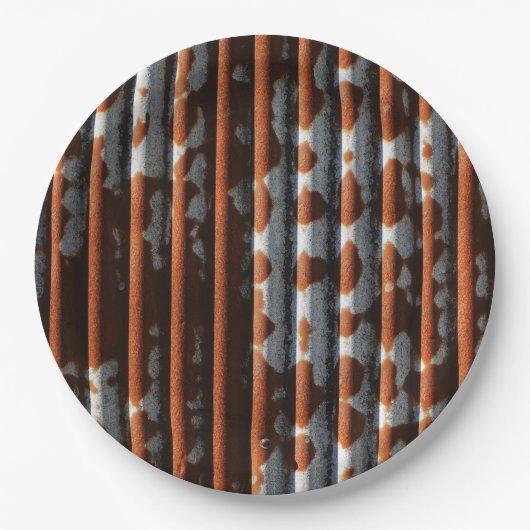 Vintager Wellzinn Pappteller (Vorderseite)