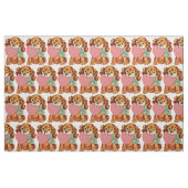 Vintager Welpe Stoff (Fat Quarter (45,7 x 55,9 cm))