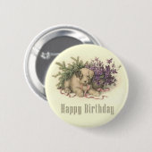 Vintager Welpen-Geburtstags-Knopf Button (Vorne & Hinten)