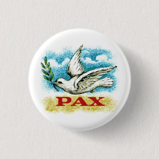 Vintager Weltfrieden Button (Vorderseite)