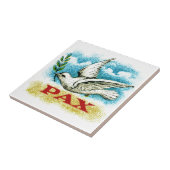 Vintager Weltfrieden Fliese (Seite)