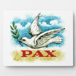 Vintager Weltfrieden Fotoplatte