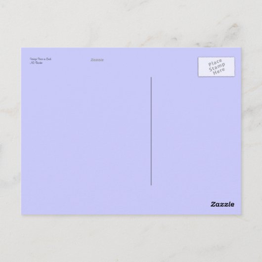 Vintager Weltfrieden Postkarte (Rückseite)