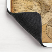 Vintager Weltkarten-Atlas Mousepad (Ecke)