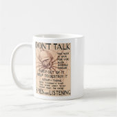 Vintager Weltkrieg 1 Poster Design Talk Spie Kaffeetasse (Links)