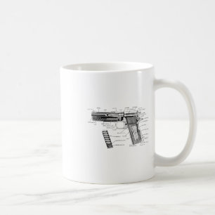 Vintager Weltkrieg 1. und 2. Kt 1911 Teildiagramm Kaffeetasse