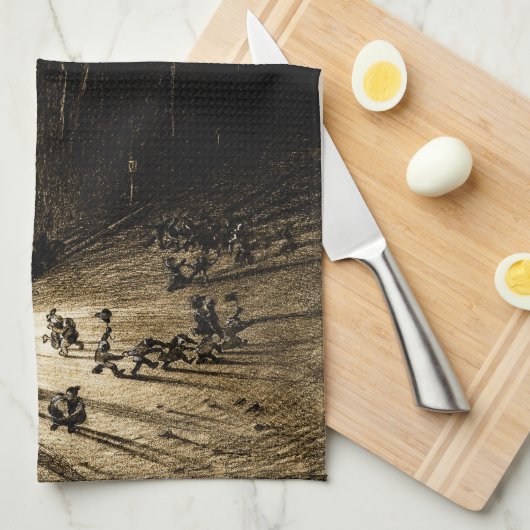 Vintager Weltkrieg Geschirrtuch (Viertel Falte)