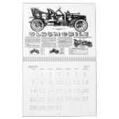 Vintager Werbungskalender Kalender (Mär 2027)
