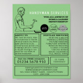 Vintager Werkstatt, Handymanwerbung Poster (Vorne)