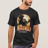 Vintager Werwolf nach Night T Shirt (Vorderseite)