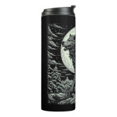 Vintager Werwolf vor dem Vollmond Thermosbecher (Nach links gedreht)