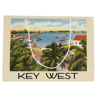 Vintager West Florida Hafen Große Geschenktüte