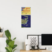 Vintager West Monroe Landkreis Florida Poster (Heimbüro)