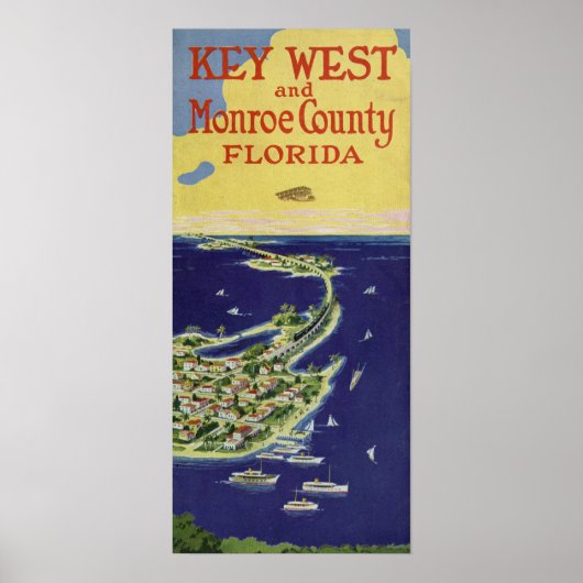 Vintager West Monroe Landkreis Florida Poster (Vorne)