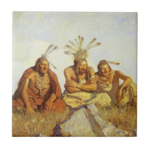 Vintager Westen, Wächter Krieg oder Frieden durch  Fliese