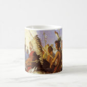 Vintager Western Art, Party des Indischen Krieges  Kaffeetasse (Mittel)