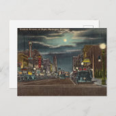 Vintager Western Avenue Muskegon, Michigan Postkarte (Vorne/Hinten)