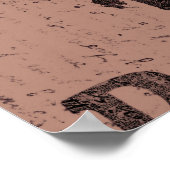 Vintager Western Bull Skull Braun Altes Land Poster (Ecke)