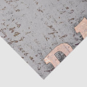 Vintager Western Bull Skull Grau Rustikal Seidenpapier (Detail)