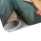 Vintager Western Country Girl Geschenkpapier (Rolleneckpunkt)