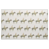 Vintager Western-Cowboy auf Maultier-Gewebe Stoff (Fat Quarter (45,7 x 55,9 cm))