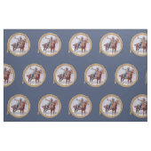 Vintager Western-Cowboy auf Stoff (Fat Quarter (45,7 x 55,9 cm))