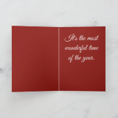 Vintager Western Cowboy Cowgirl HorChristmas Karte (Innenseite)