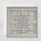 Vintager Western Cowboy Hochzeit Einladung (Rückseite)