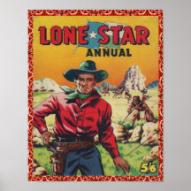 Vintager Western Cowboy Lone Star