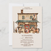 Vintager Western Cowboy Rustikale Landhochzeit Einladung (Vorderseite)