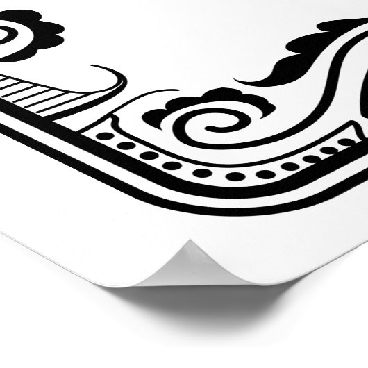 Vintager Western Cowboy Rustikales Hochzeitssymbol Poster (Ecke)