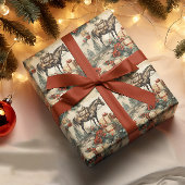 Vintager Western Cowboy Weihnachten Geschenkpapier