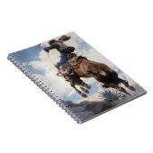 Vintager Western Cowboys, Bucking von NC Wyeth Notizblock (Rechte Seite)