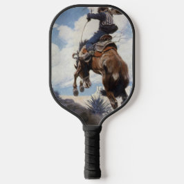 Vintager Western Cowboys, Bucking von NC Wyeth Pickleball Schläger