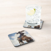 Vintager Western Cowboys, Bucking von NC Wyeth Untersetzer (Rechte Seite)