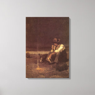 Vintager Western Cowboys, Plains Herder von NC Wye Leinwanddruck